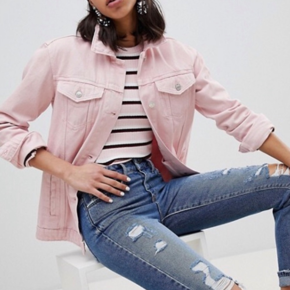 Pink Denim Jacket